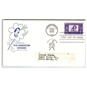 Scott #1159 1960 American Woman First Day Cover FDC Washington DC